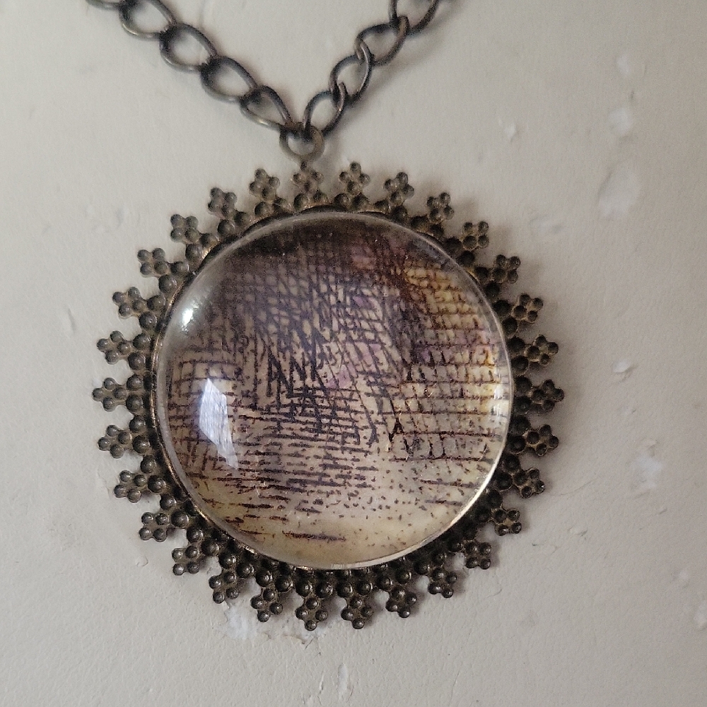 Vintage Reversible Pendant Necklace